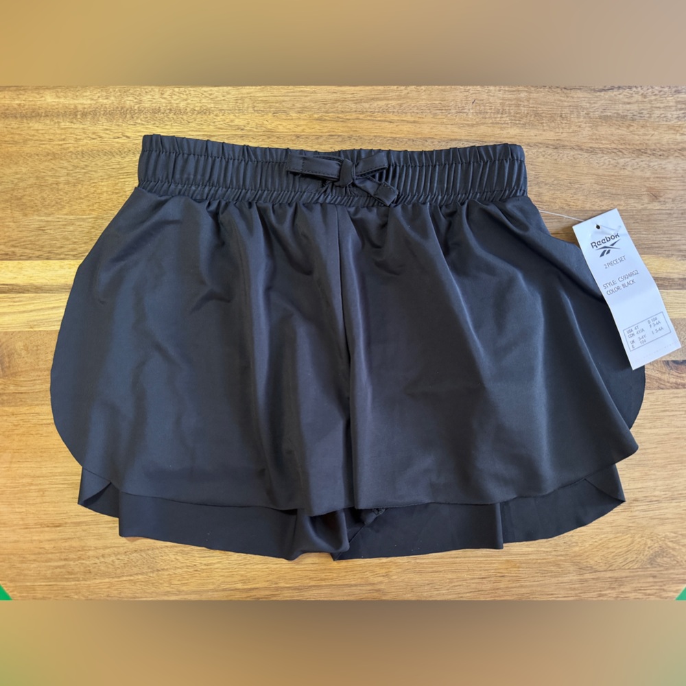 Reebok Girls Black Sport Shorts